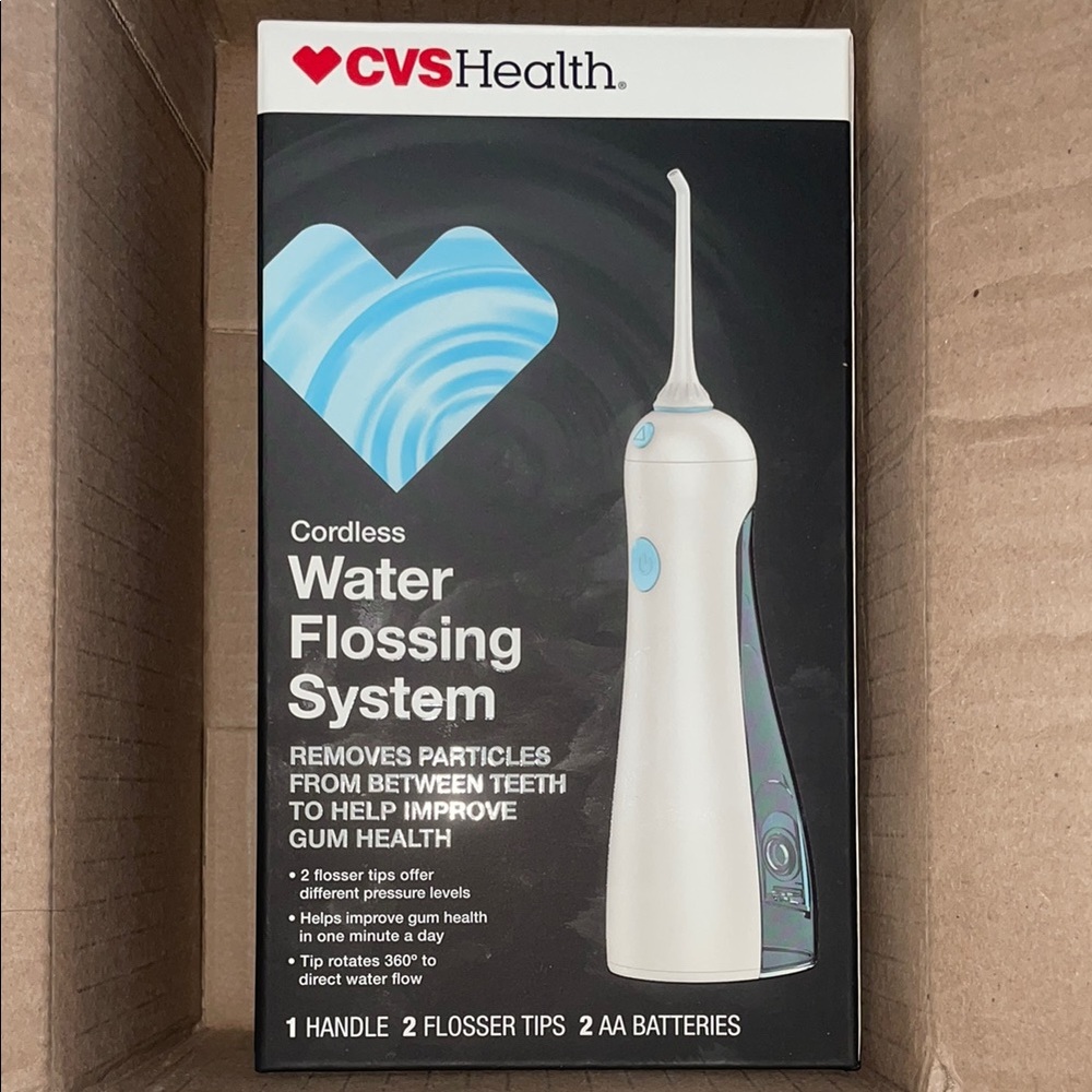 CVS Health Cordless Water Flossing System (water pick for teeth and gum)